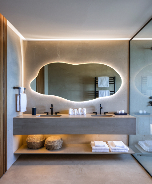 Ausgefallene spiegel mit led 35x80 cm