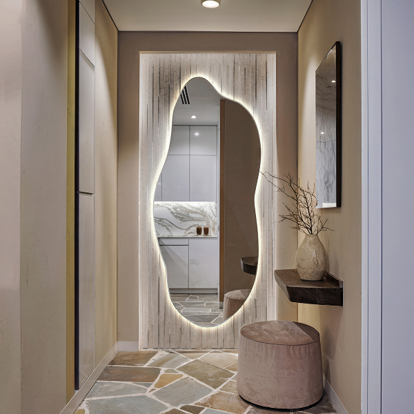 Ausgefallene spiegel mit led 40x90 cm