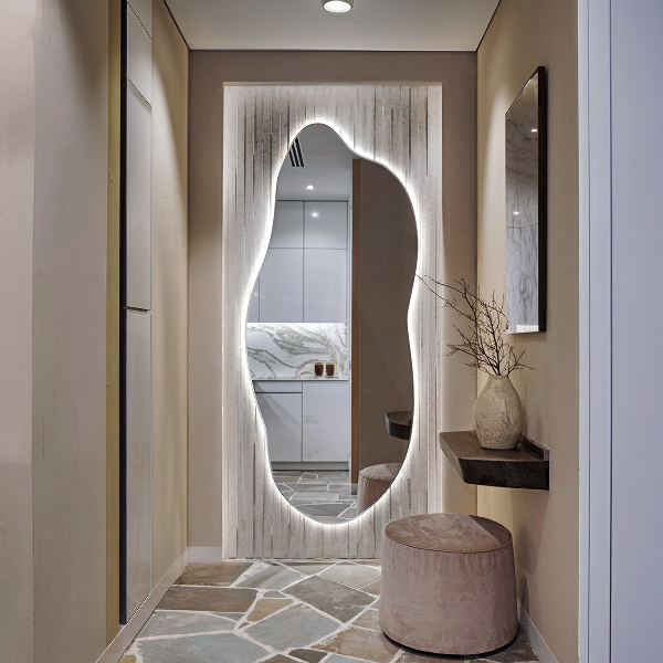 Ausgefallene spiegel mit led 45x100 cm