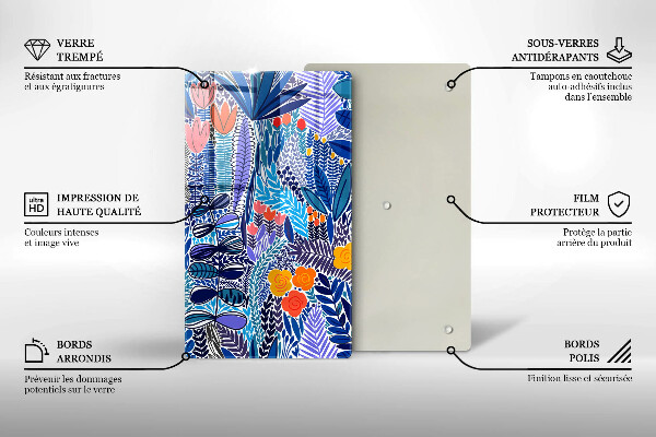 Glas Ceranfeldabdeckung Bemalte Wiese