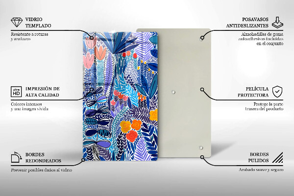 Glas Ceranfeldabdeckung Bemalte Wiese