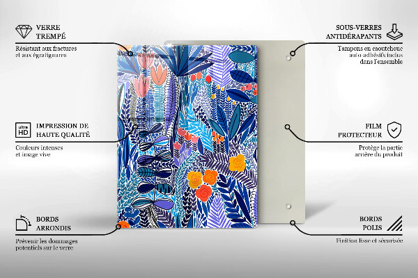 Glas Ceranfeldabdeckung Bemalte Wiese