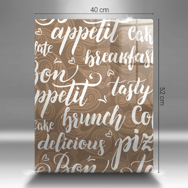 Glas Ceranfeldabdeckung Bon appetit