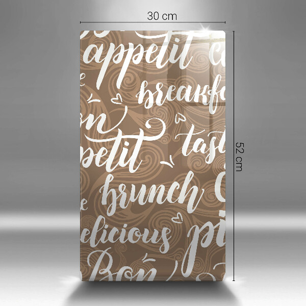 Glas Ceranfeldabdeckung Bon appetit
