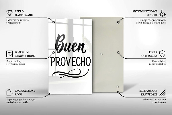 Glas Ceranfeldabdeckung Buen provecho