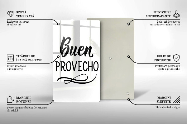 Glas Ceranfeldabdeckung Buen provecho