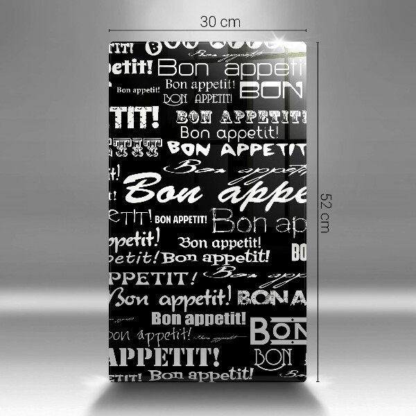 Glas Ceranfeldabdeckung Küchenuntertitel Bon appetit
