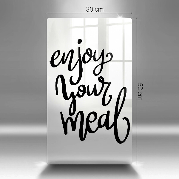 Glas Ceranfeldabdeckung Enjoy your meal