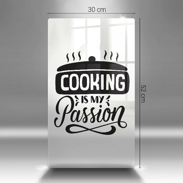 Glas Ceranfeldabdeckung Cooking is my passion