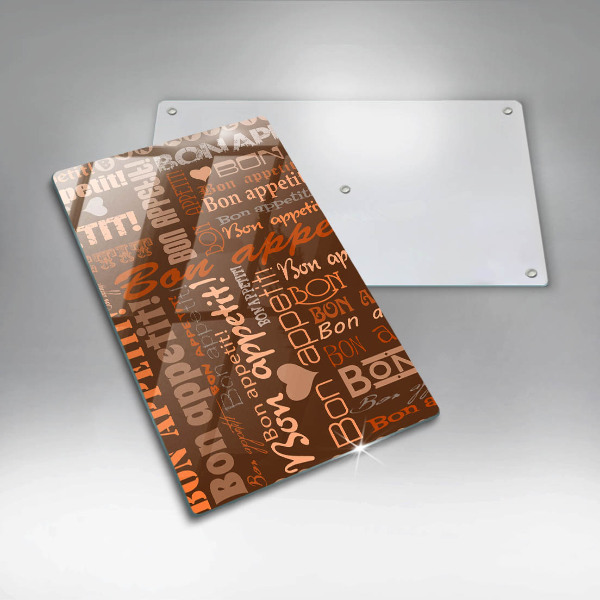 Glas Ceranfeldabdeckung Bon appetit