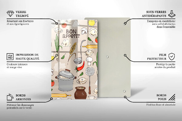 Glas Ceranfeldabdeckung Küchenillustration