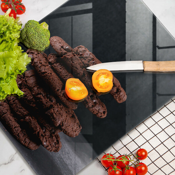 Glas Ceranfeldabdeckung Schokoladenkekse