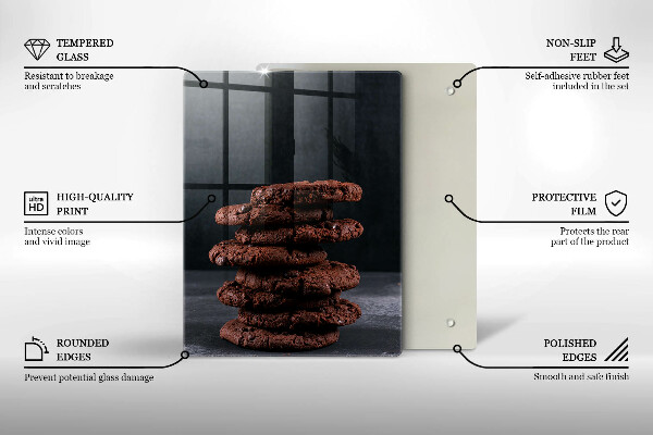 Glas Ceranfeldabdeckung Schokoladenkekse