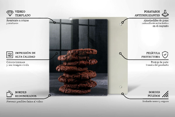 Glas Ceranfeldabdeckung Schokoladenkekse