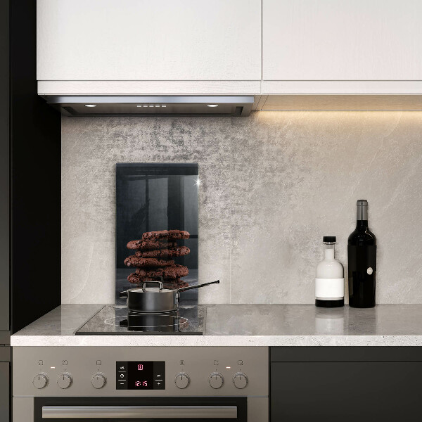 Glas Ceranfeldabdeckung Schokoladenkekse