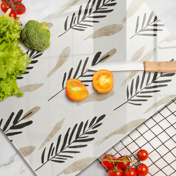 Glas Ceranfeldabdeckung Boho-Pflanzen