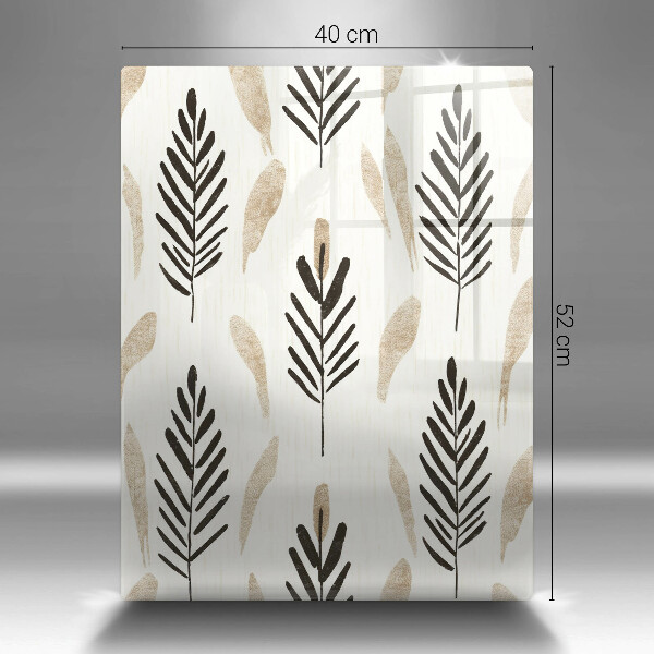 Glas Ceranfeldabdeckung Boho-Pflanzen