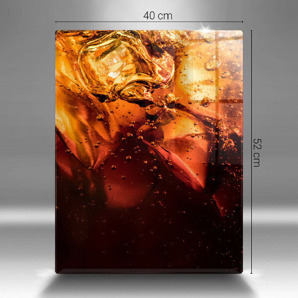 Glas Ceranfeldabdeckung Cola-Getränk mit Eis