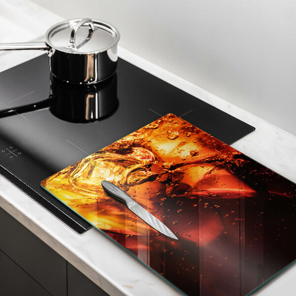 Glas Ceranfeldabdeckung Cola-Getränk mit Eis