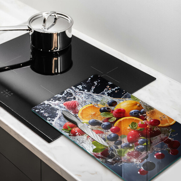 Glas Ceranfeldabdeckung Früchte im Wasser