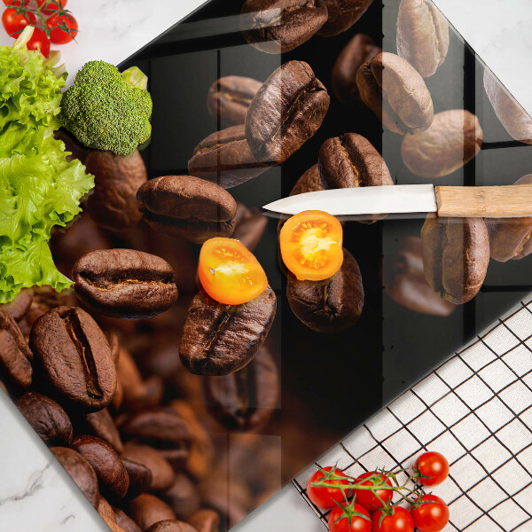 Glas Ceranfeldabdeckung Braune Kaffeebohnen