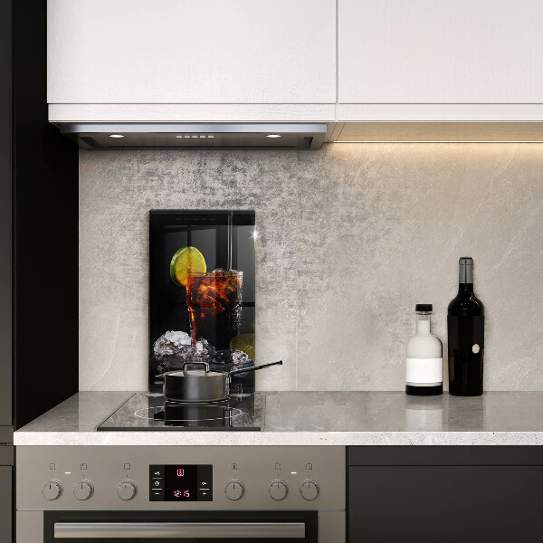 Glas Ceranfeldabdeckung Erdiges Getränk mit Eis