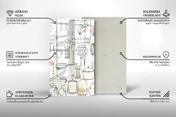 Glas Ceranfeldabdeckung Küchenzubehör