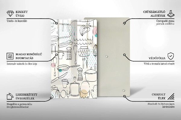 Glas Ceranfeldabdeckung Küchenzubehör