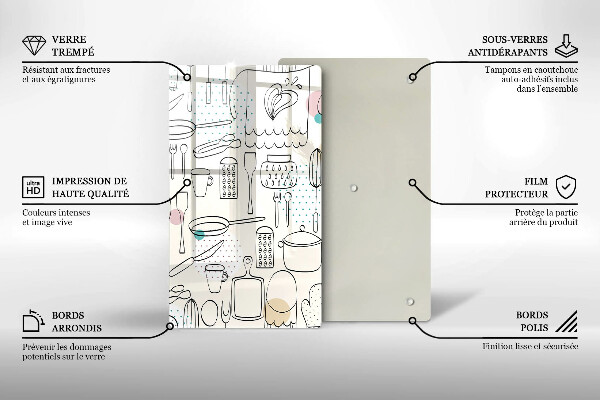 Glas Ceranfeldabdeckung Küchenzubehör