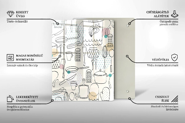 Glas Ceranfeldabdeckung Küchenzubehör