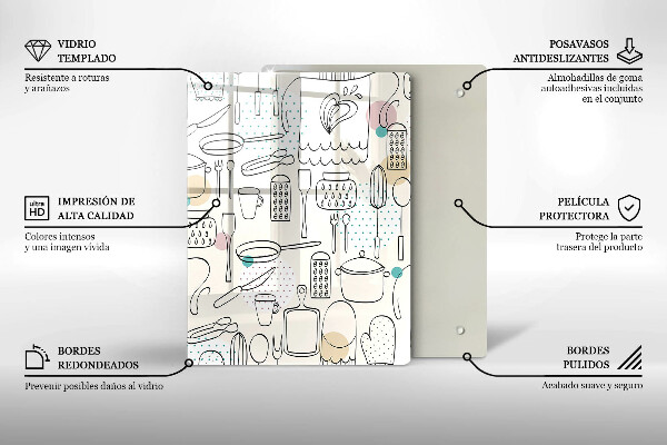 Glas Ceranfeldabdeckung Küchenzubehör