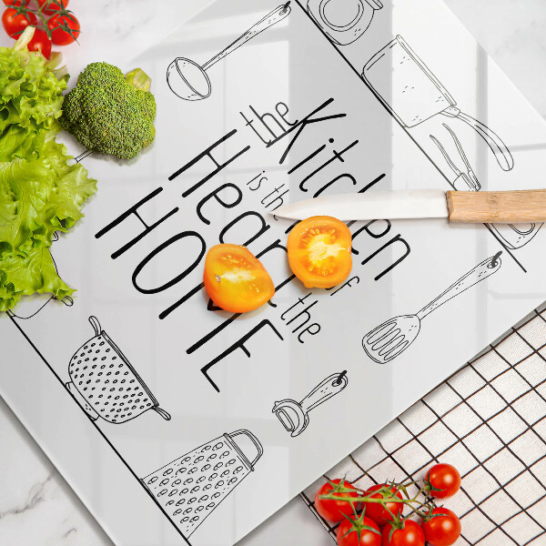 Glas Ceranfeldabdeckung Inschrift Satz