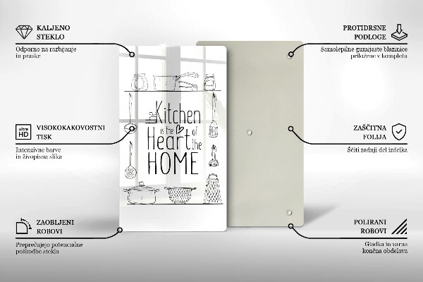 Glas Ceranfeldabdeckung Inschrift Satz