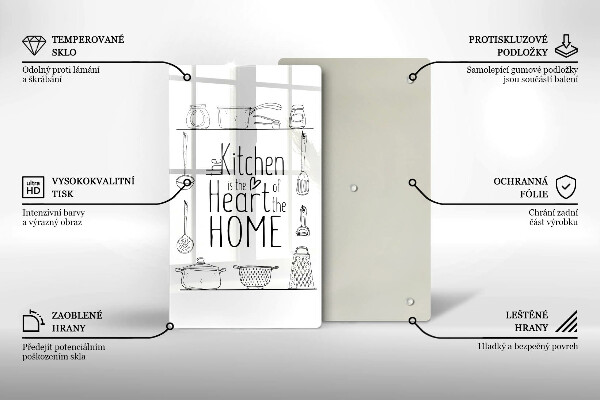 Glas Ceranfeldabdeckung Inschrift Satz