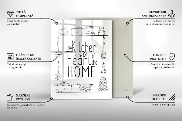 Glas Ceranfeldabdeckung Inschrift Satz