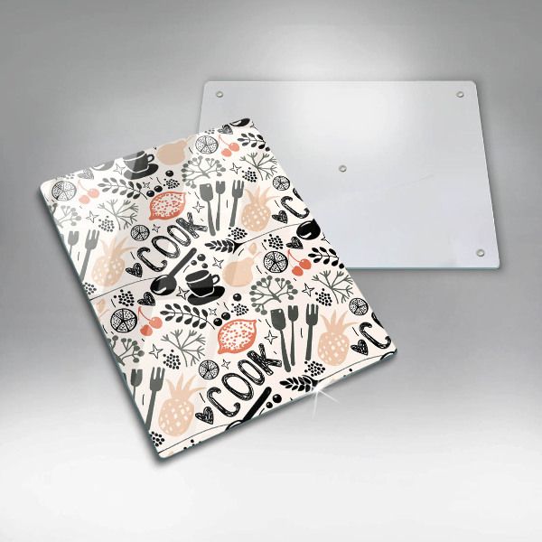 Glas Ceranfeldabdeckung Cartoon-Küchenmotiv