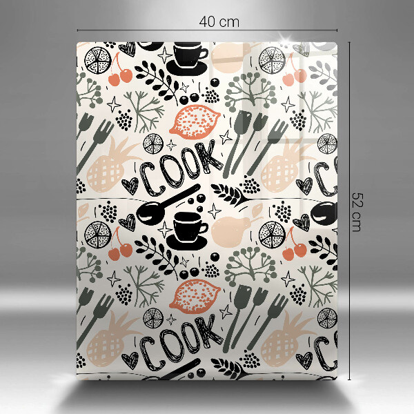 Glas Ceranfeldabdeckung Cartoon-Küchenmotiv