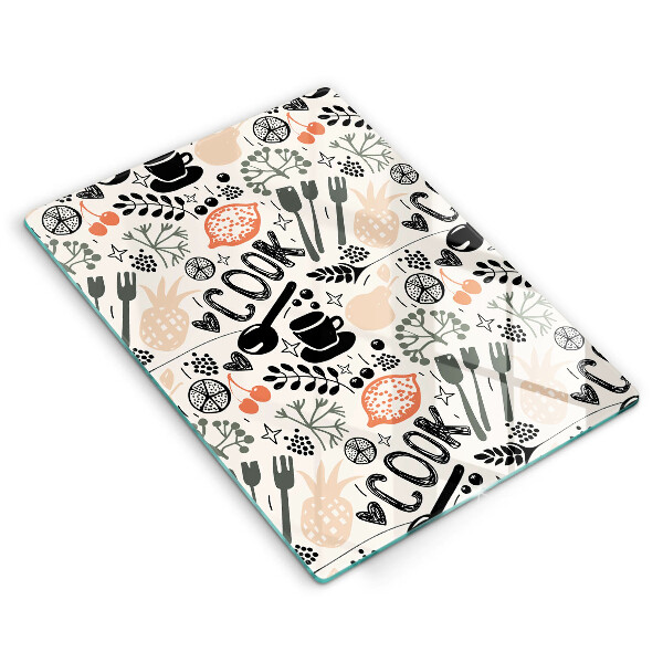 Glas Ceranfeldabdeckung Cartoon-Küchenmotiv