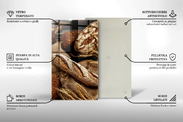 Glas Ceranfeldabdeckung Brotbrote