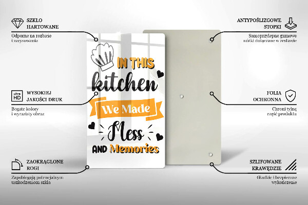 Glas Ceranfeldabdeckung In this kitchen we made mess and memories