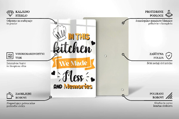 Glas Ceranfeldabdeckung In this kitchen we made mess and memories