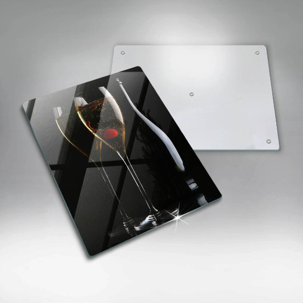 Glas Ceranfeldabdeckung Gläser Champagner