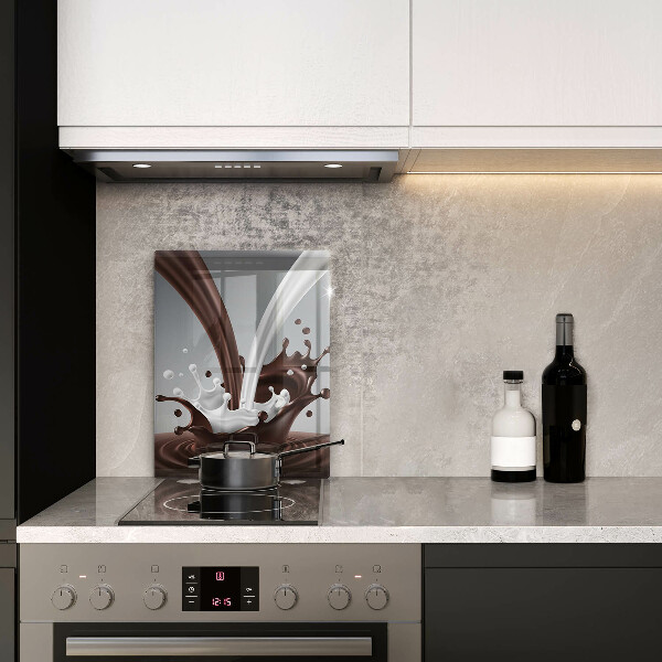 Glas Ceranfeldabdeckung Milch und Schokolade