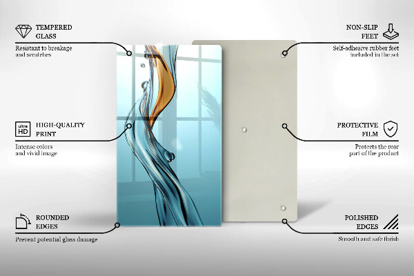 Glas Ceranfeldabdeckung Wasserstrahl