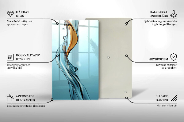 Glas Ceranfeldabdeckung Wasserstrahl