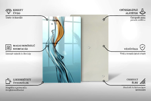 Glas Ceranfeldabdeckung Wasserstrahl