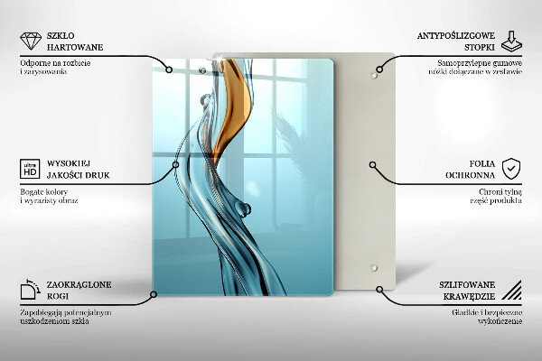 Glas Ceranfeldabdeckung Wasserstrahl