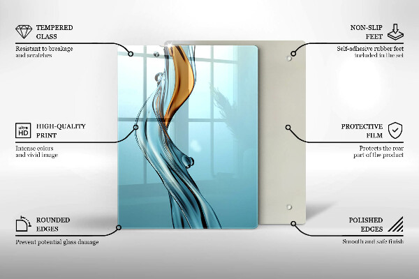 Glas Ceranfeldabdeckung Wasserstrahl