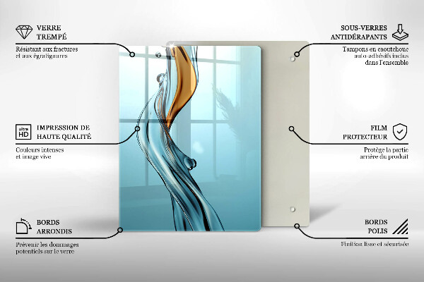 Glas Ceranfeldabdeckung Wasserstrahl