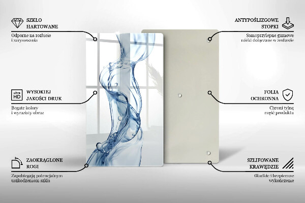 Glas Ceranfeldabdeckung Sauberes Wasser